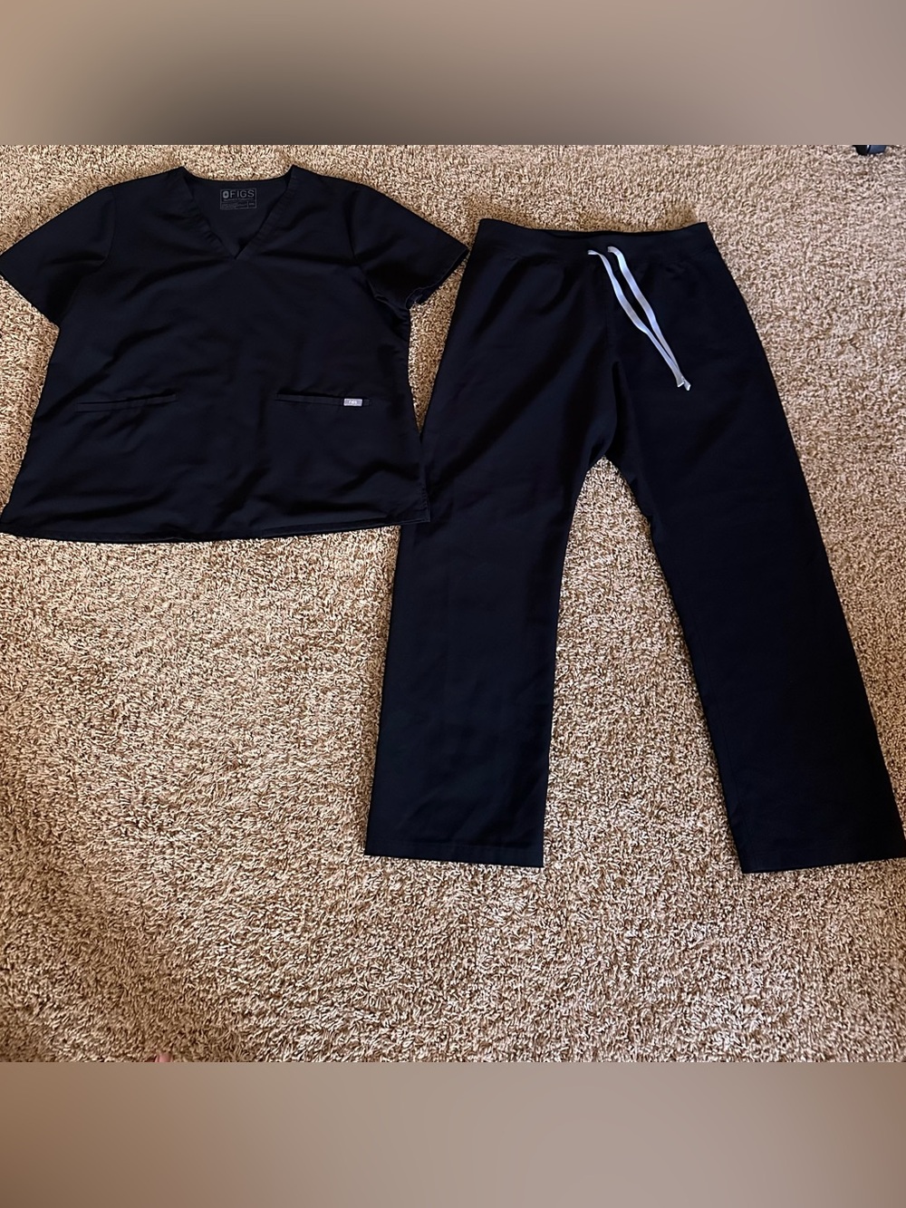 SOLD Figs Black Scrub Set XXL/XL